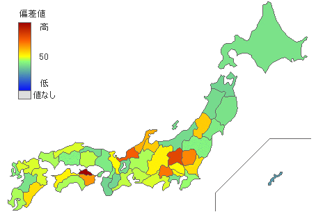 うどん屋店舗数 [ 2014年第一位 香川県 ]