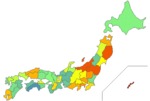 にんじん消費量の都道府県別ランキング画像