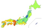 はくさい消費量の都道府県別ランキング画像