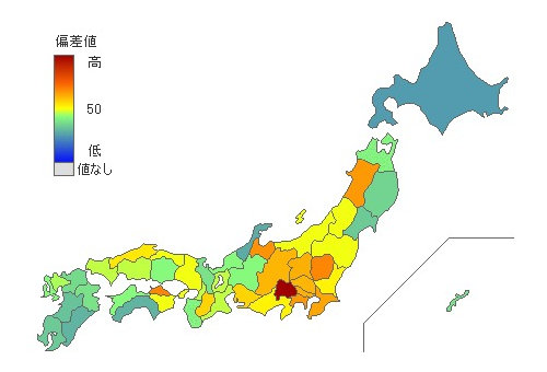 都道府県別ガスト店舗数 とどラン