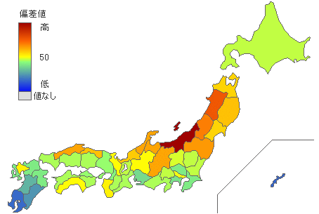 日本酒消費量 [ 2013年第一位 新潟県 ]