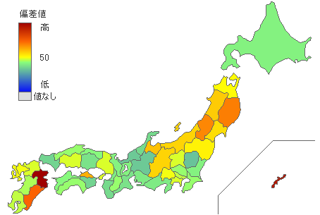都道府県別2009年衆議院比例代表：社民党得票率 - とどラン