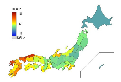 都道府県別アジ消費量 とどラン