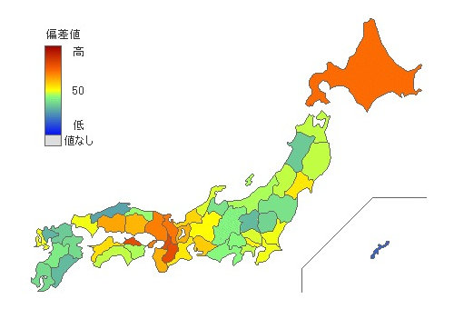 都道府県別タコ消費量 とどラン