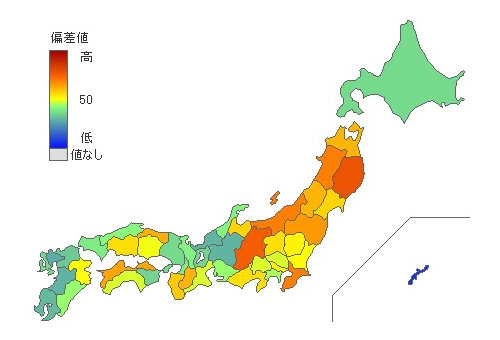 都道府県別果物消費量 とどラン