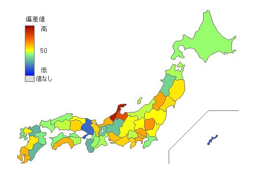 都道府県別アイスクリーム シャーベット消費量 とどラン