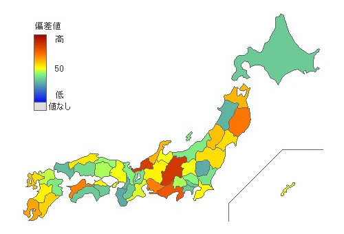 都道府県別中学男子バレーボール部員数 とどラン