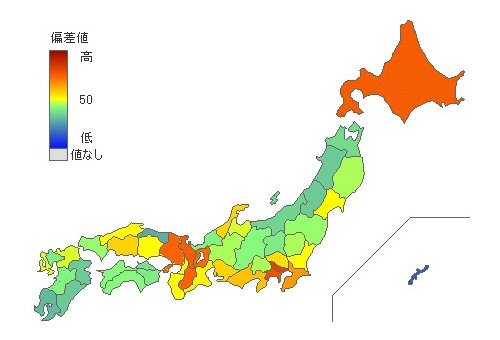 都道府県別バター消費量 とどラン