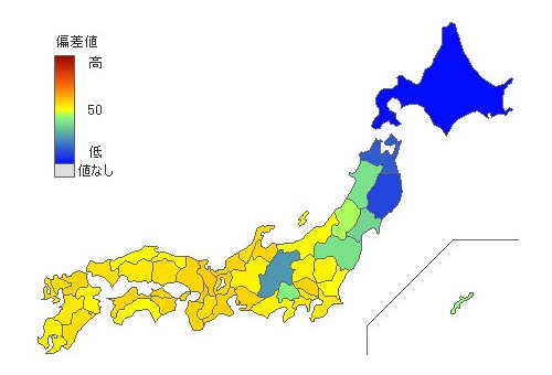 都道府県別エアコン普及率 とどラン