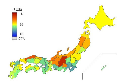 都道府県別博物館数 とどラン