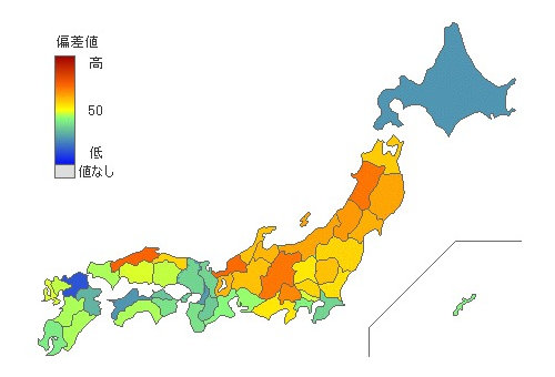 都道府県別小学生朝食摂取率 とどラン 都道府県別小学生朝食摂取率 とどラン