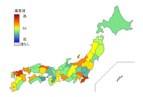 都道府県別うつ病患者数 65歳以上 とどラン