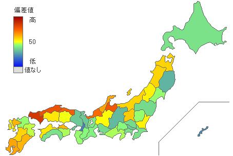 都道府県別2012年衆議院比例代表：自由民主党得票率 - とどラン