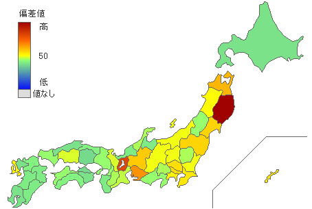 都道府県別2012年衆議院比例代表：日本未来の党得票率 - とどラン