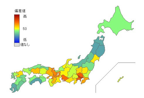 都道府県別インターネット利用率