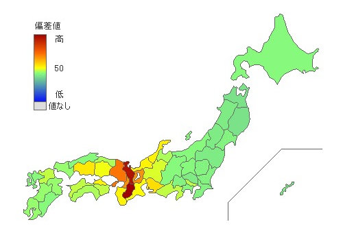 都道府県別京都大学合格者数 とどラン