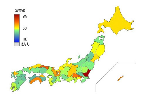 都道府県別公共機関一覧2001Ｂ4版 都道府県別研究機関数 - とどラン