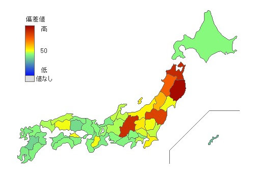 都道府県別りんご消費量 とどラン 都道府県別りんご消費量 とどラン