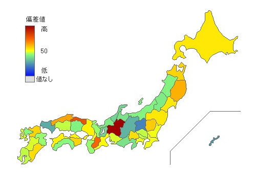 都道府県別柿消費量 とどラン