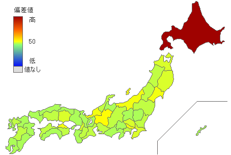 都道府県別2013年参議院比例代表：新党大地得票率 - とどラン