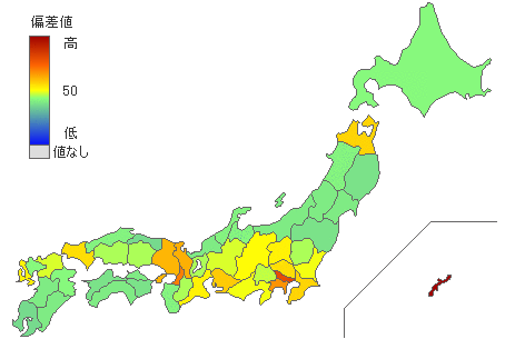 都道府県別日本人女性国際結婚率 - とどラン