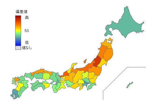 都道府県別三世代世帯人数 とどラン