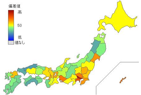 都道府県別生産年齢人口 - とどラン
