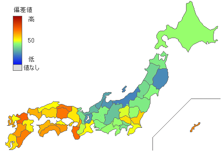 都道府県別公明党得票率(直近10年間) - とどラン