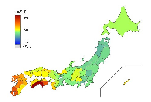 都道府県別理学療法士数 とどラン