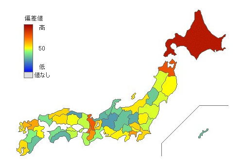 都道府県別たまねぎ消費量 とどラン