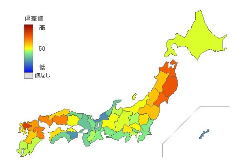 都道府県別ごぼう消費量 とどラン