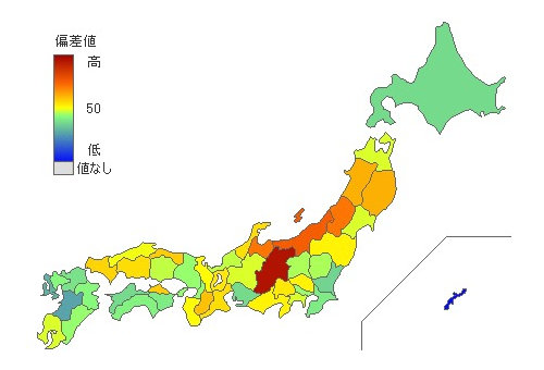 都道府県別きのこ消費量 とどラン