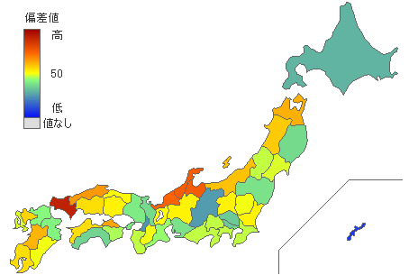 都道府県別2017年衆議院比例代表：自由民主党得票率 - とどラン