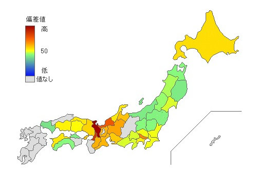 都道府県別なか卯店舗数 とどラン