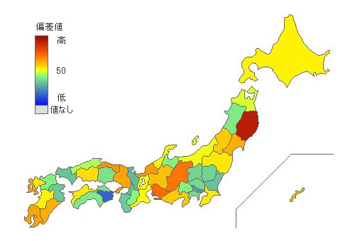 都道府県別高校男子バレーボール部員数 とどラン