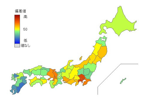 都道府県別消費者物価地域差指数 教養娯楽 とどラン