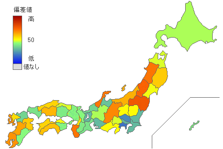 都道府県別自由民主党得票率標準偏差(直近10年) - とどラン