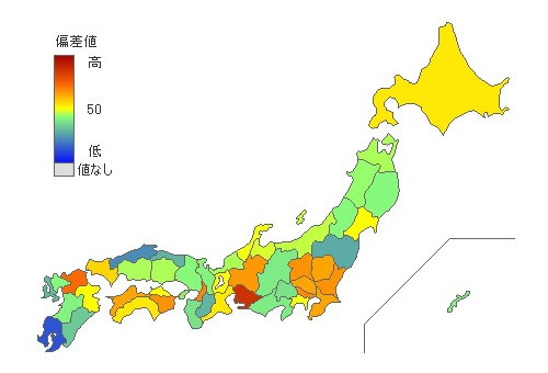 都道府県別オンラインゲーム利用率 とどラン