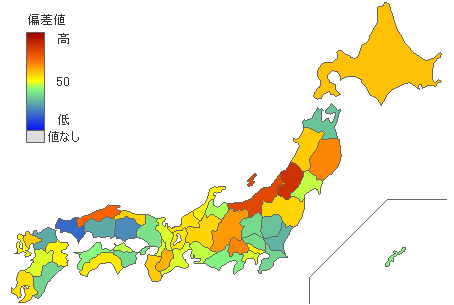 都道府県別2021年衆議院比例代表：投票率 - とどラン