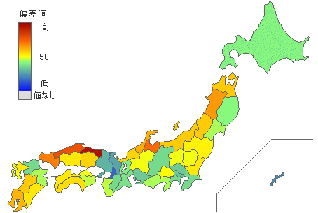 都道府県別2024年衆議院比例代表：自由民主党得票率 - とどラン