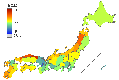 都道府県別2025年参議院比例代表：自由民主党得票率 - とどラン